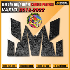 Tem Nhựa Nhám Carbon Pattern Vario 2018-2022