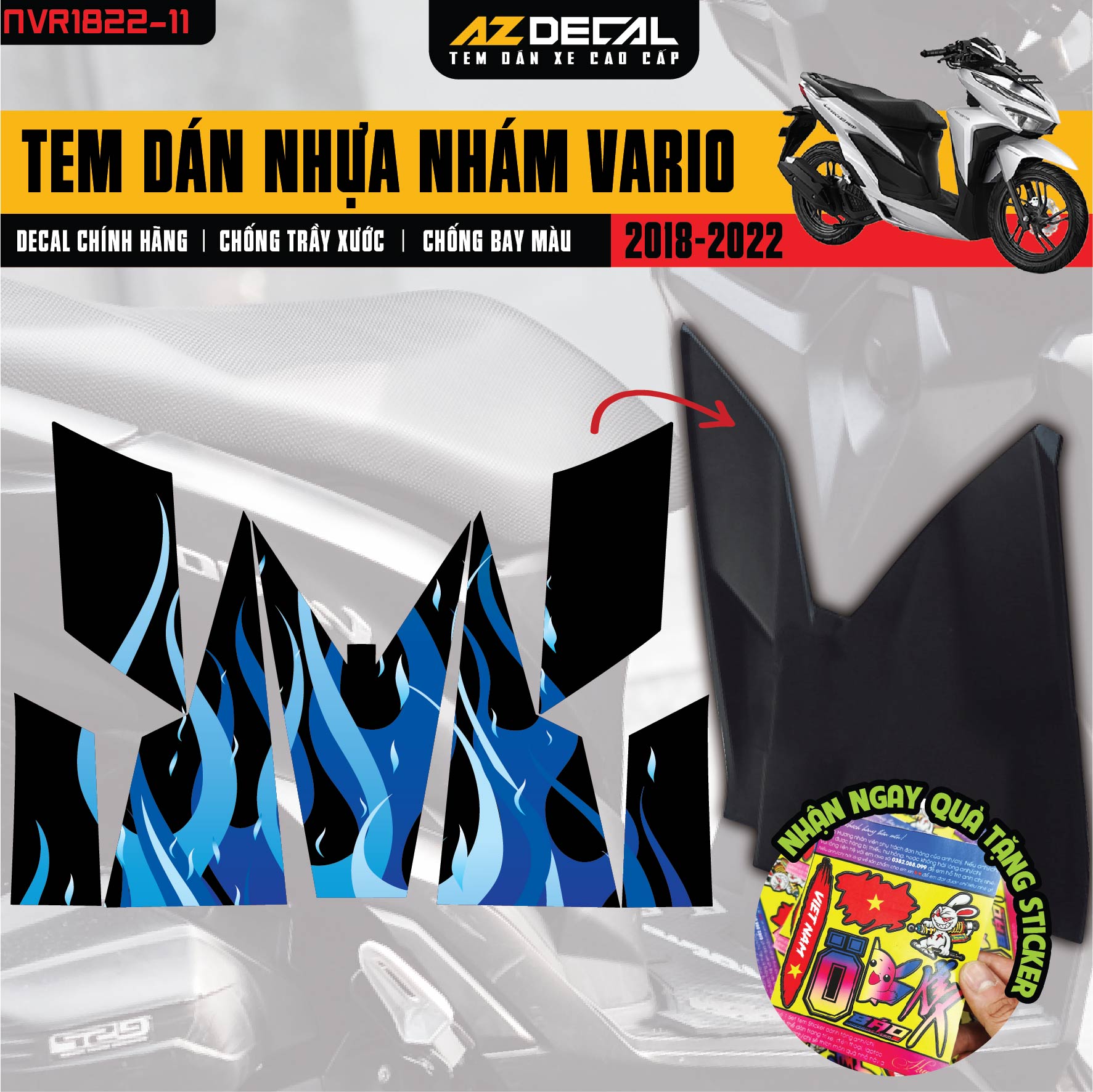 Tem nhựa nhám Vario 2018-2022 VR1822-11