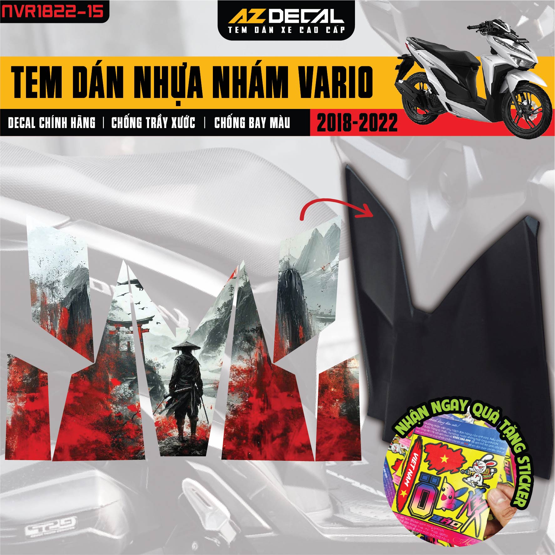 Tem nhựa nhám Vario 2018-2022 VR1822-15