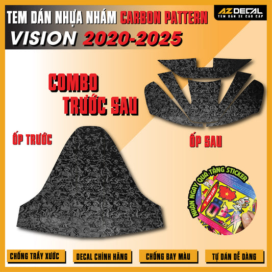 Tem Nhựa Nhám Carbon Pattern Vision 2020-2025