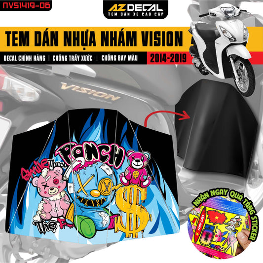 Tem nhựa nhám Vision 2014-2019 NVS1419-06