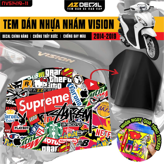 Tem nhựa nhám Vision 2014-2019 NVS1419-11