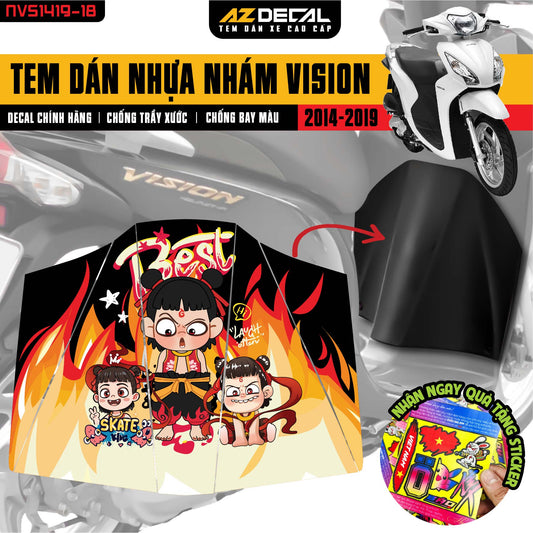 Tem nhựa nhám Vision 2014-2019 NVS1419-18