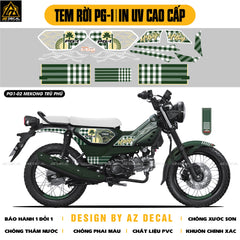 Tem Rời Xe PG-1 Mẫu MeKong Trù Phù | PG1-02