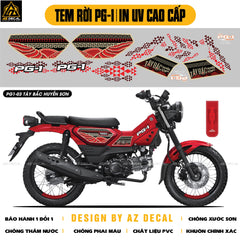 Tem Rời Xe PG-1 Mẫu Tây Bắc Huyền Sơn | PG1-03