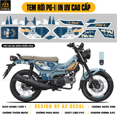 Tem Rời Xe PG-1 Mẫu Sài Gòn Phồn Hoa | PG1-04