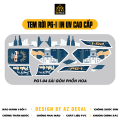 Tem Rời Xe PG-1 Mẫu Sài Gòn Phồn Hoa | PG1-04