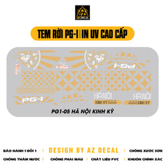 Tem Rời Xe PG-1 Mẫu Hà Nội Kinh Kỳ | PG1-05