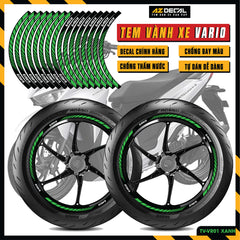 Tem Dán Vành VARIO | TV-VR01 XANH LÁ