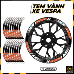 Tem Dán Vành VESPA | TV-VP02 cam