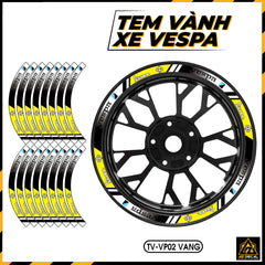 Tem Dán Vành VESPA | TV-VP02 vàng