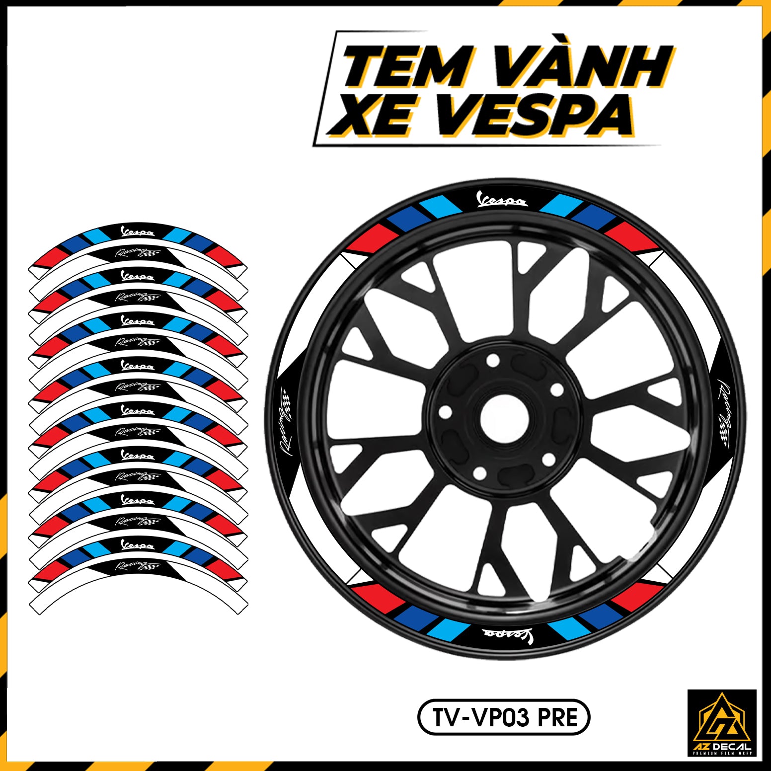 Tem Dán Vành VESPA | TV-VP03 per