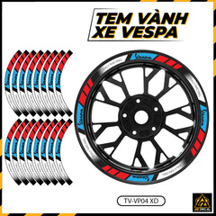 Tem Dán Vành VESPA | TV-VP03 XD