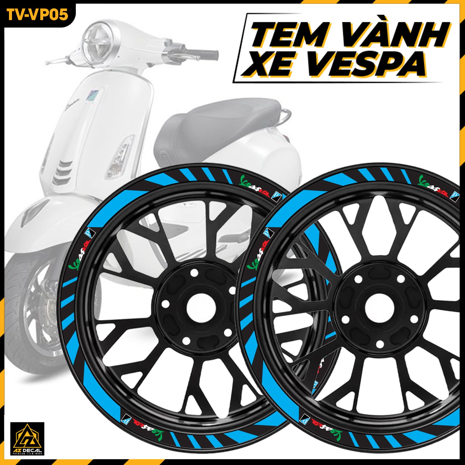 Tem Dán Vành VESPA | TV-VP05