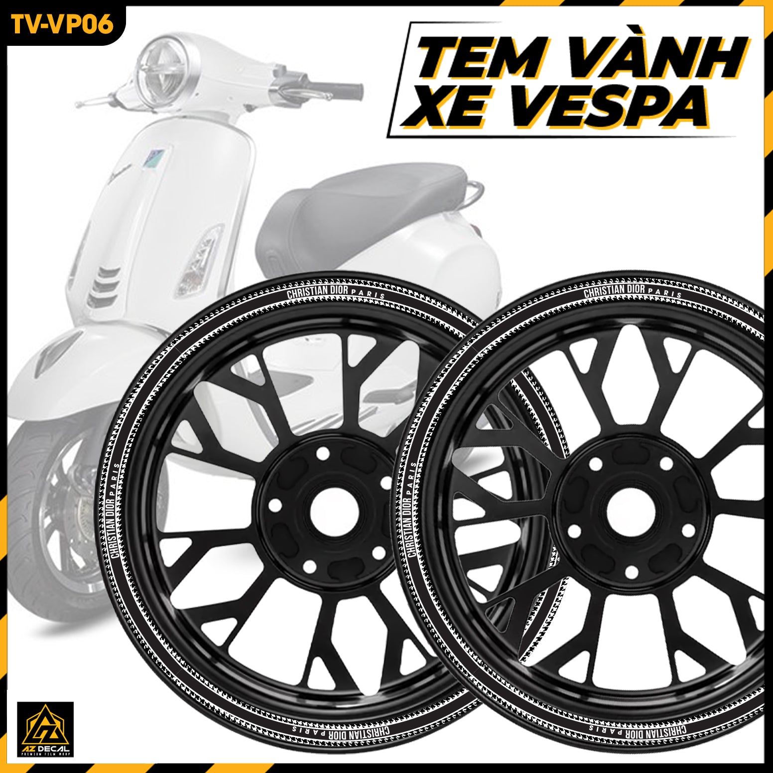 Tem Dán Vành VESPA | TV-VP06