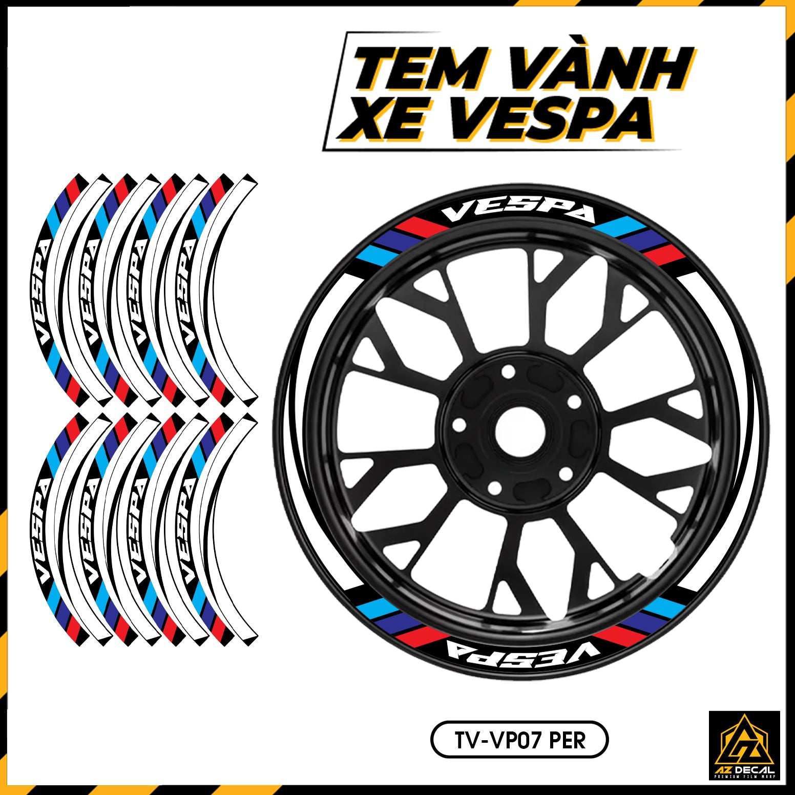 Tem Dán Vành VESPA | TV-VP07 per