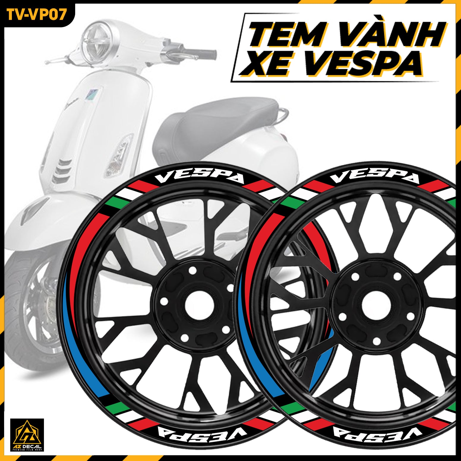 Tem Dán Vành VESPA | TV-VP07