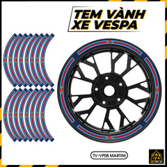 Tem Dán Vành VESPA | TV-VP08 Martini