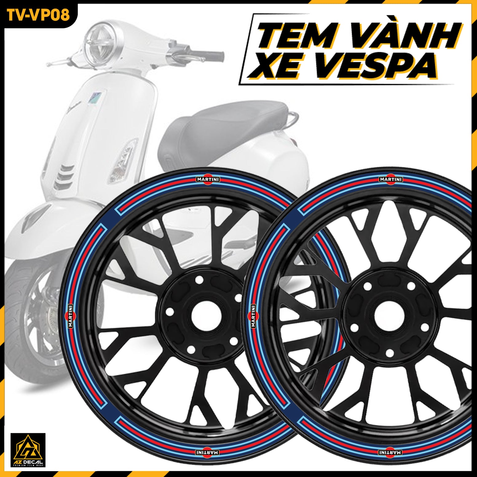 Tem Dán Vành VESPA | TV-VP08
