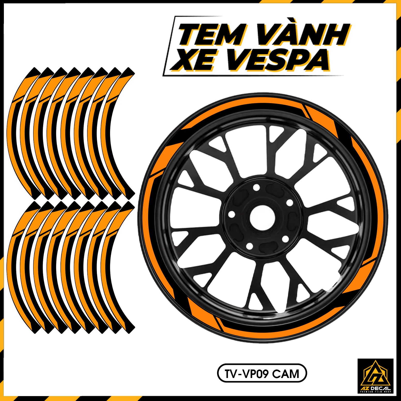 Tem Dán Vành VESPA | TV-VP09 cam