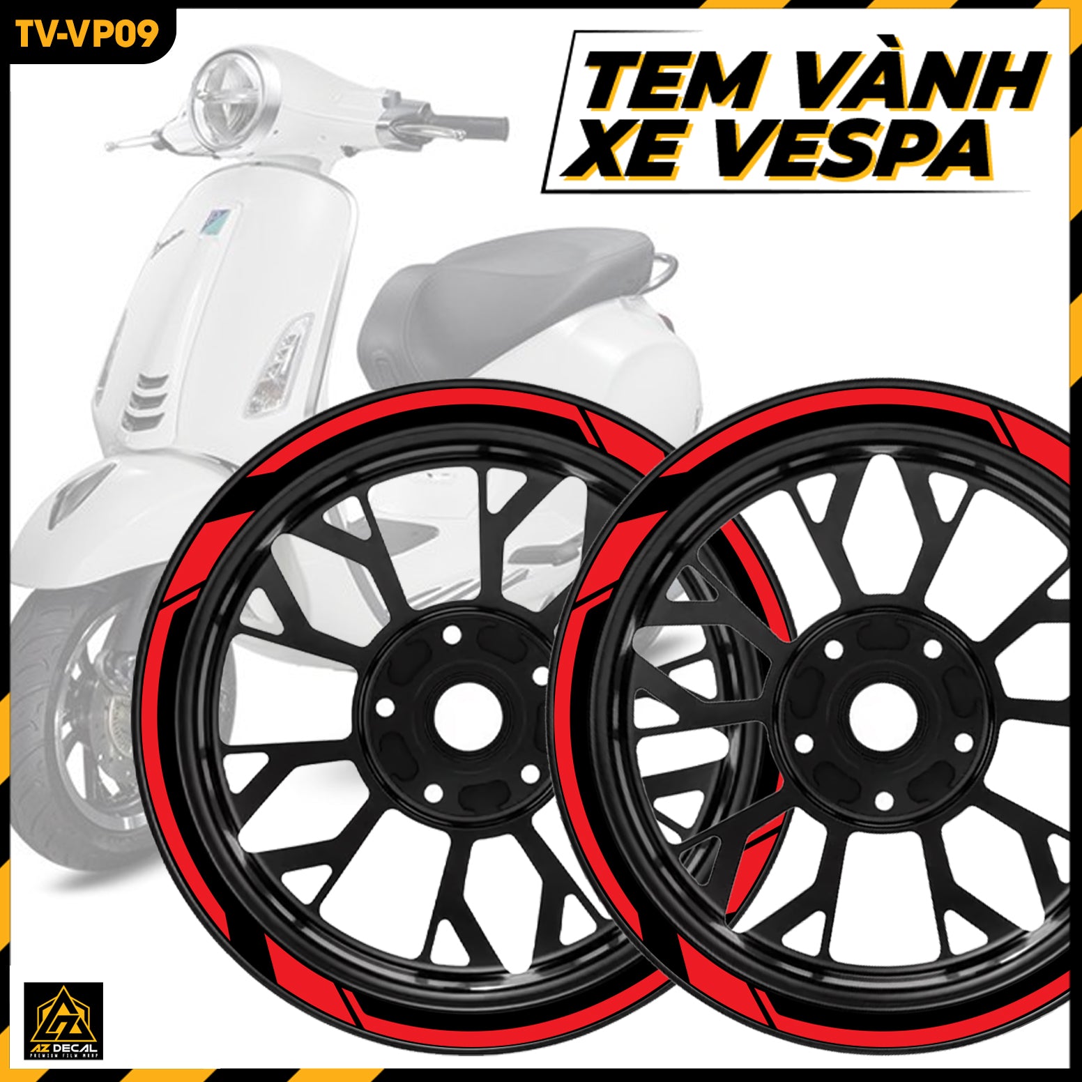 Tem Dán Vành VESPA | TV-VP09