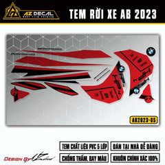 Tem Xe Air Blade 2023-2025 | AB2023-05 | Thiết Kế BMW HP4