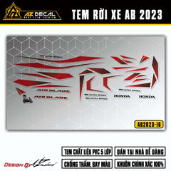 Tem Xe Air Blade 2023-2025 | AB2023-16 | Thiết Kế Gradient