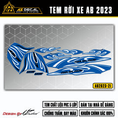 Tem Xe Air Blade 2023-2025 | AB2023-21 | Thiết Kế Ngọn Lửa