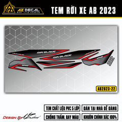 Tem Xe Air Blade 2023-2025 | AB2023-22 | Thiết Kế Năng Động