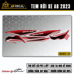 Tem Xe Air Blade 2023-2025 | AB2023-22 | Thiết Kế Năng Động