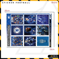 Sticker Dán Ô Tô, Xe Máy, Xe Điện, Xe Đạp, Mũ Bảo Hiểm | Football FB-010 CHELSEA