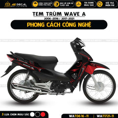 Tem trùm xe Wave Alpha 100 110 phong cách công nghệ