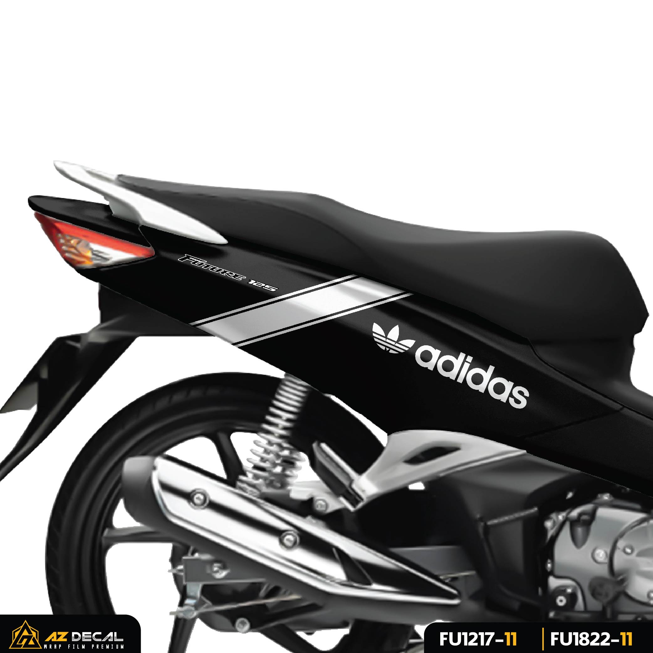 Tem Adidas dán xe Honda Future 125 Fi đen