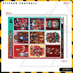 Sticker Dán Ô Tô, Xe Máy, Xe Điện, Xe Đạp, Mũ Bảo Hiểm | Football FB-011 LIVERPOOL