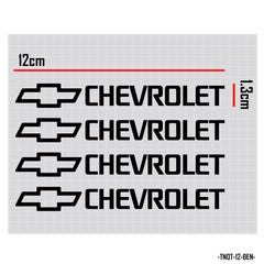 Mẫu decal dán tay nắm cửa xe ô tô chữ Chevrolet