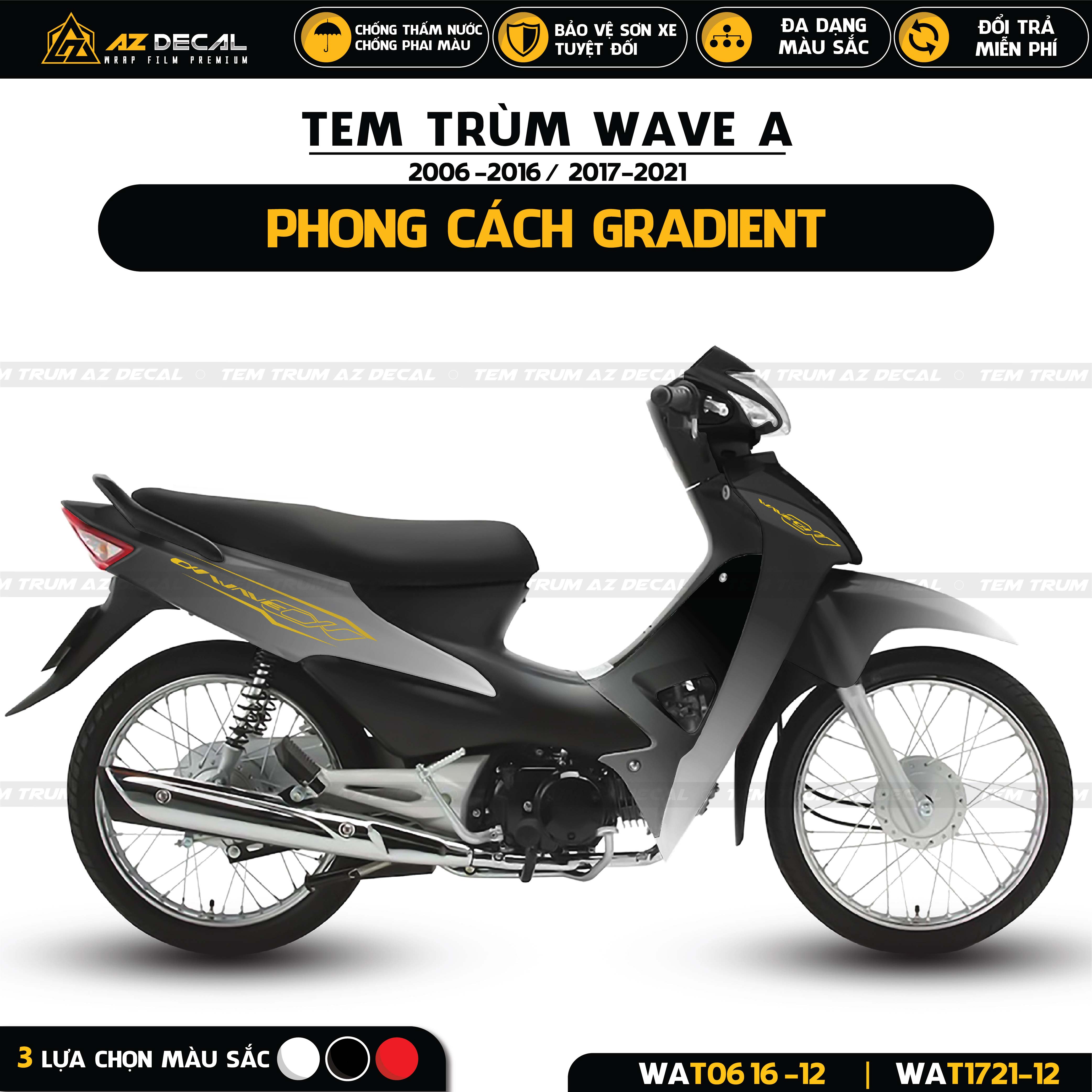 Tem trùm Wave Alpha phong cách chuyển màu Gradient