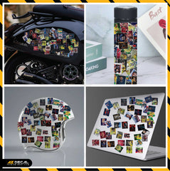 Sticker Dán Ô Tô, Xe Máy, Xe Điện, Xe Đạp, Mũ Bảo Hiểm | Football FB-013 NEYMA