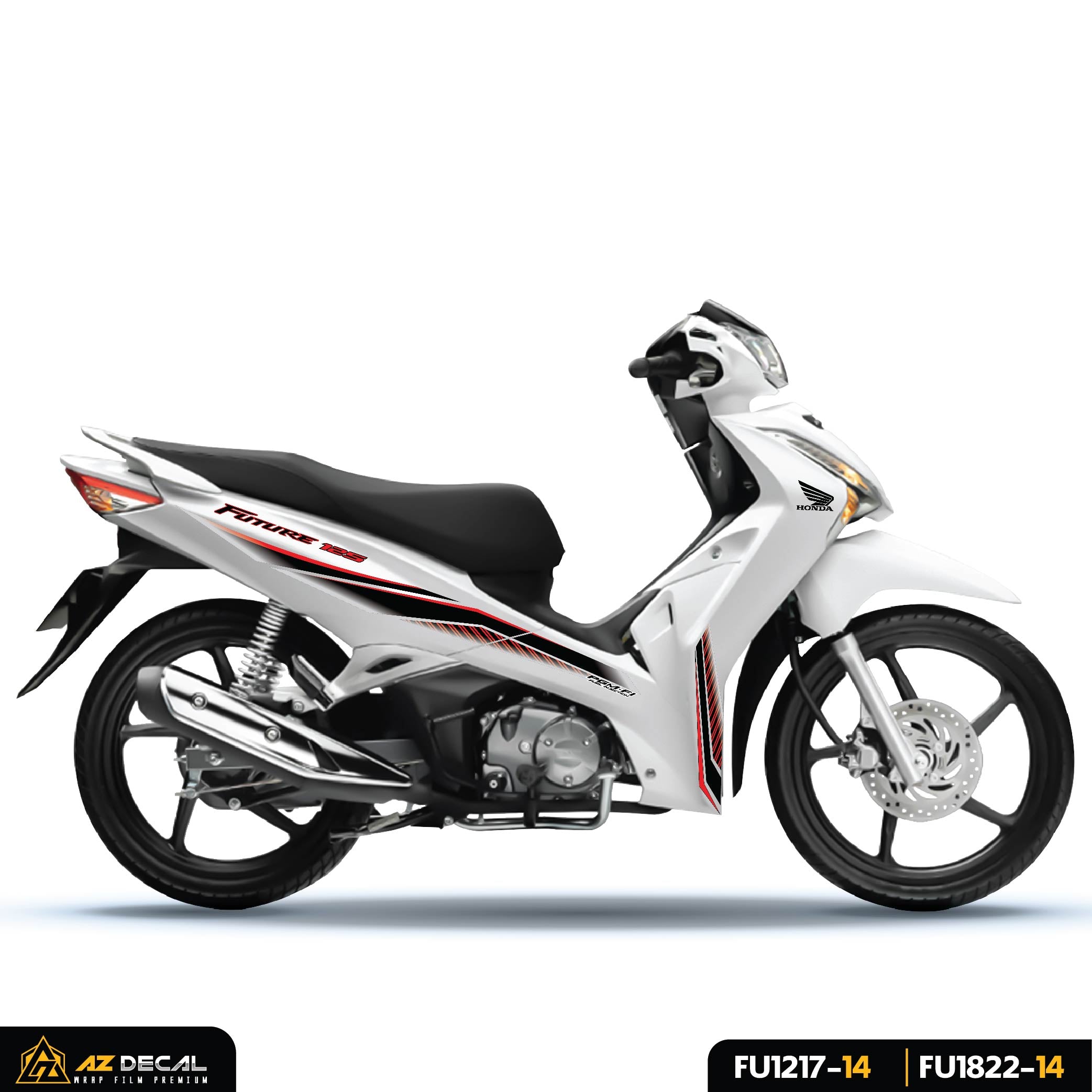 Dán decal xe Honda Future 125 Fi trắng