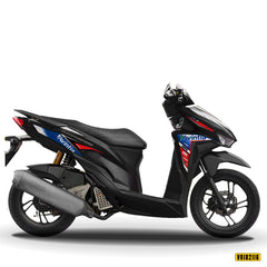 Mẫu decal dán xe Honda Vario đen 125 150 phong cách Avintia