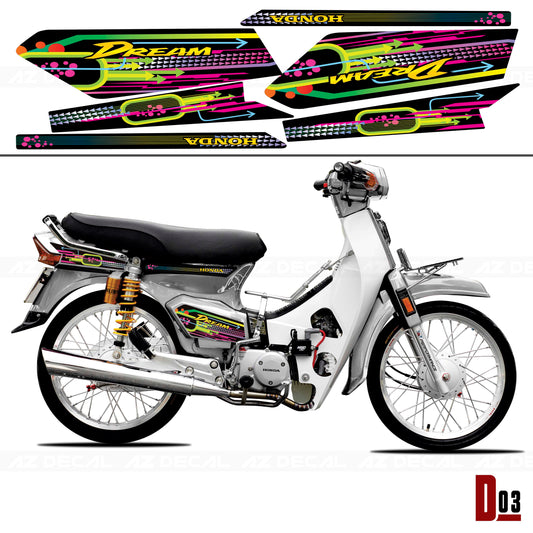 Dán decal xe Dream đẹp