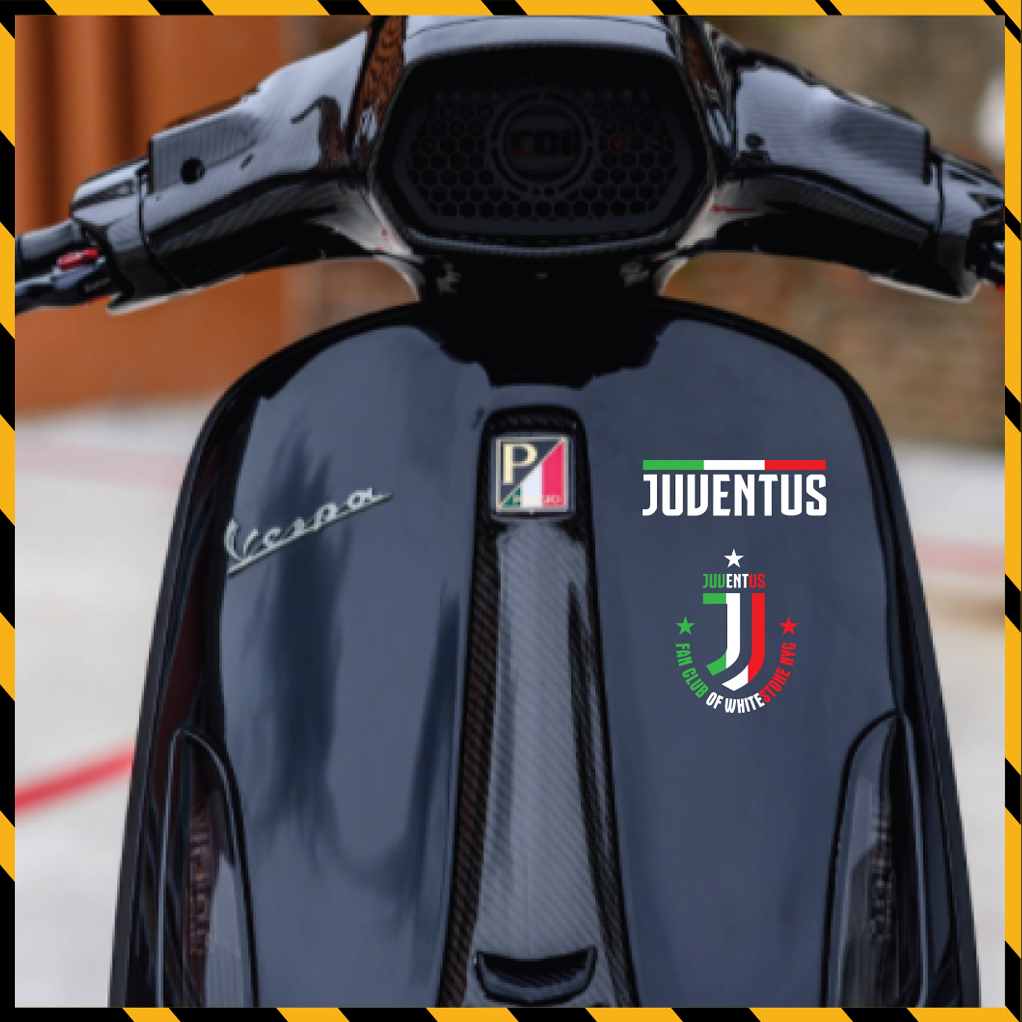 Sticker Dán Xe Máy, Xe Điện, Xe Đạp, Mũ Bảo Hiểm | Bóng Đá - Juventus