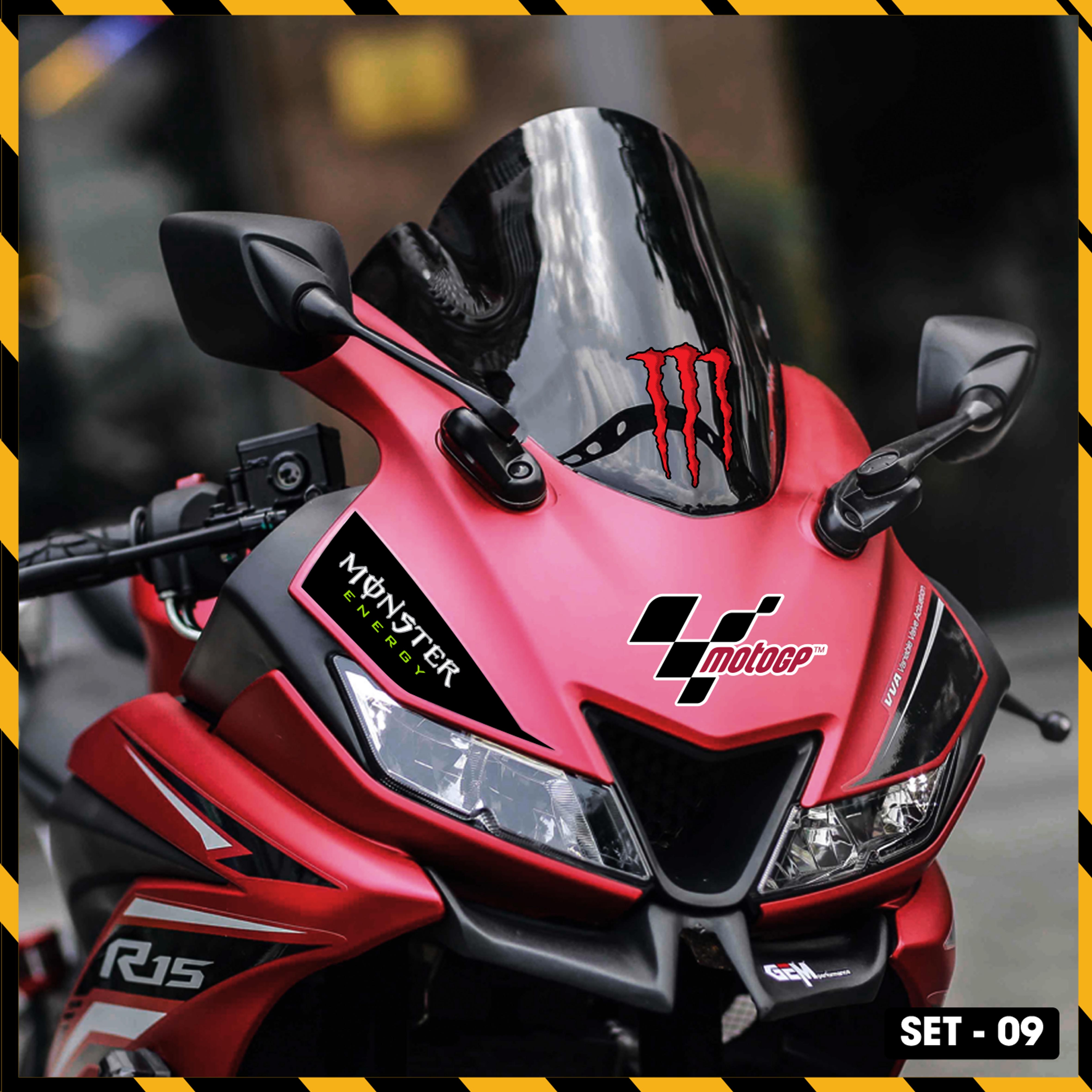 Sticker Dán Xe Máy, Xe Điện, Xe Đạp, Mũ Bảo Hiểm | SET-09