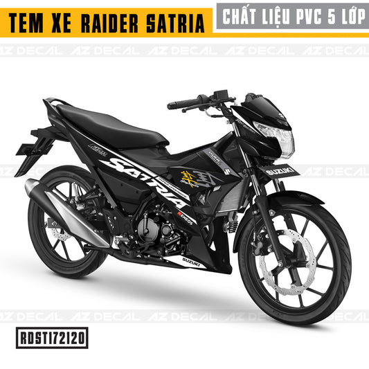 Tem xe Satria & Raider Hayabusa 02 xe Đen