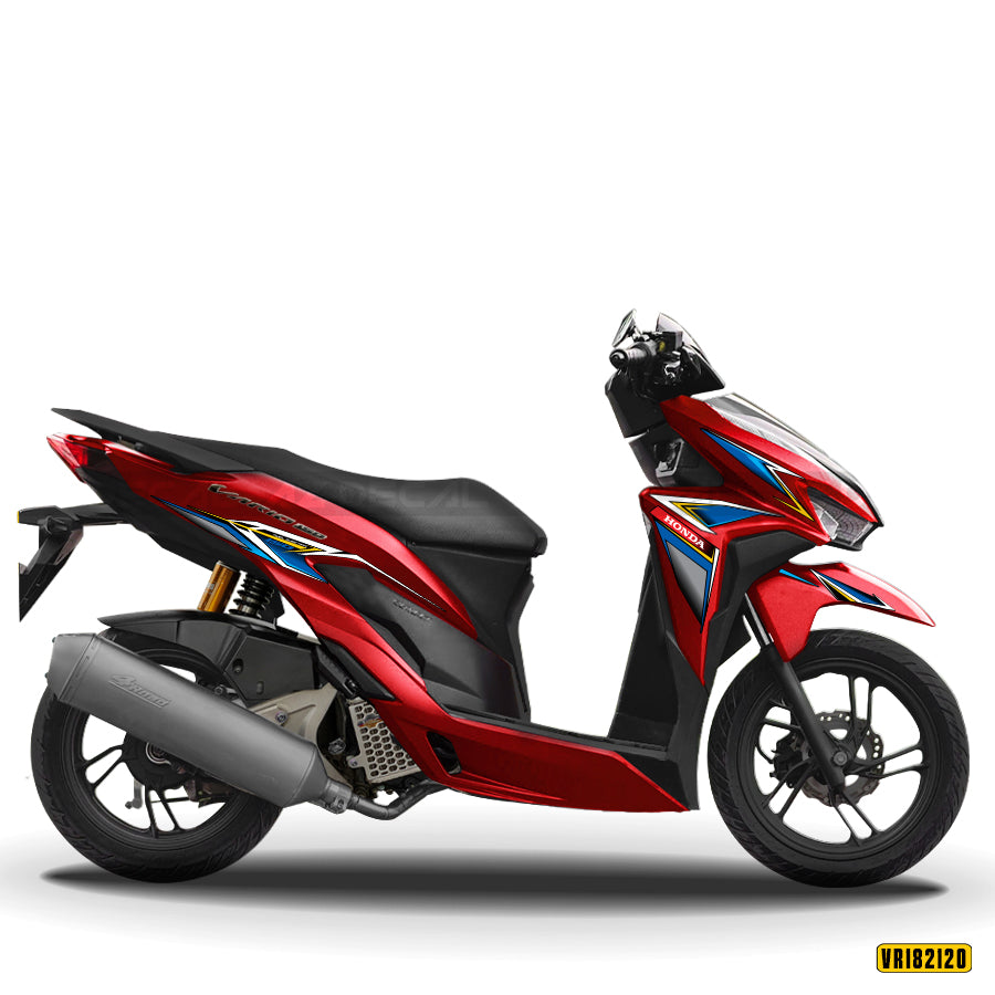 Tem dán xe Vario 125 150 màu đỏ đẹp