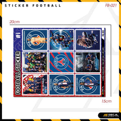 Sticker Dán Ô Tô, Xe Máy, Xe Điện, Xe Đạp, Mũ Bảo Hiểm | Football FB-021 PSG
