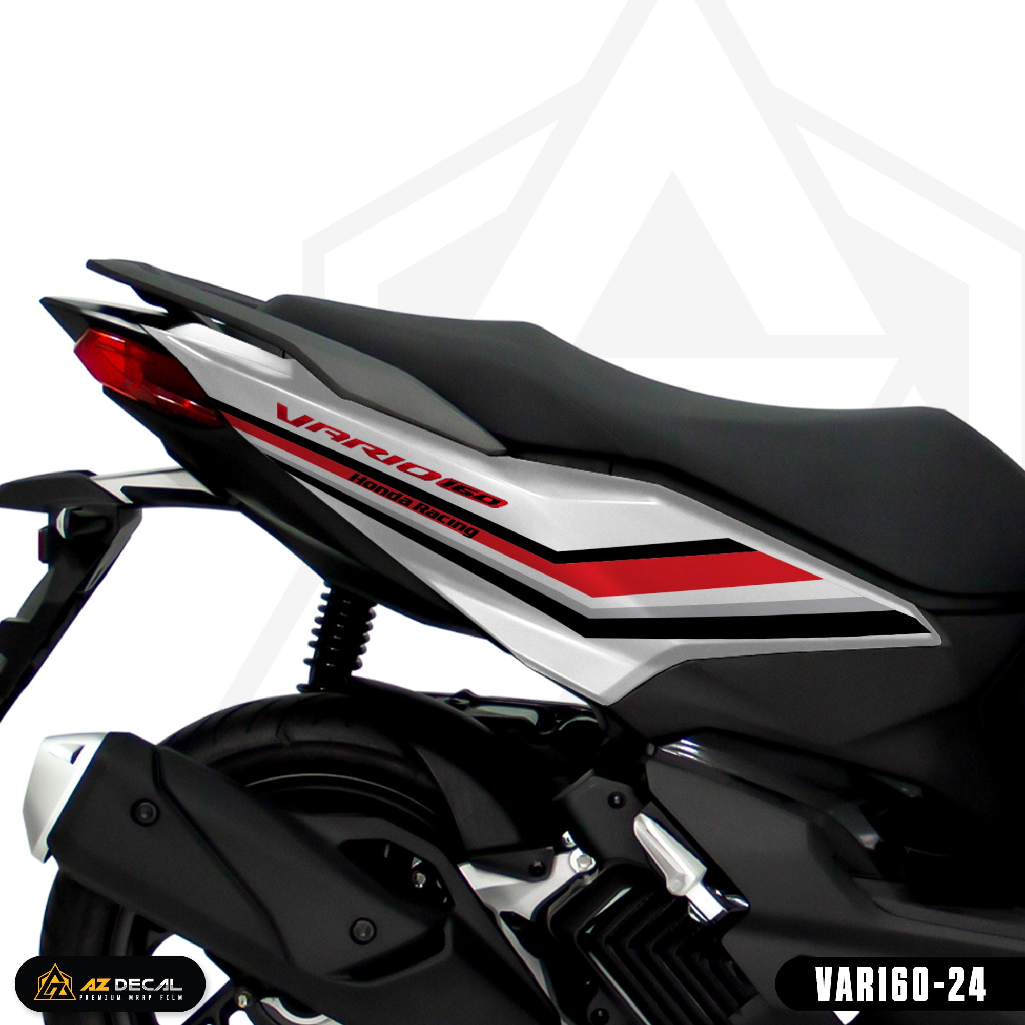 Cận cảnh mẫu decal sườn xe Vario 160 Honda Racing