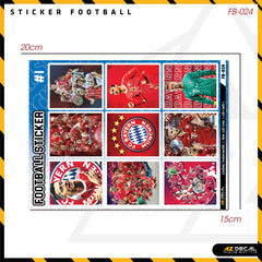 Sticker Dán Ô Tô, Xe Máy, Xe Điện, Xe Đạp, Mũ Bảo Hiểm | Football FB-024 BAYERN