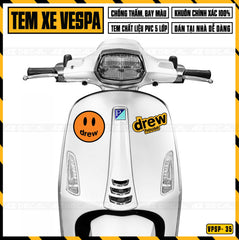 Tem Xe Vespa Sprint/Primavera | VP35 | Thiết Kế Drew House