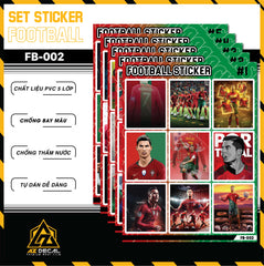 Sticker Dán Ô Tô, Xe Máy, Xe Điện, Xe Đạp, Mũ Bảo Hiểm | Football FB-002 CR7