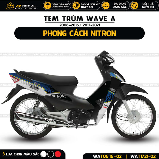 Tem trùm Wave Alpha 100 110 phong cách Nitron